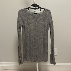 J. Crew Women's Gray Cable Knit Sweater